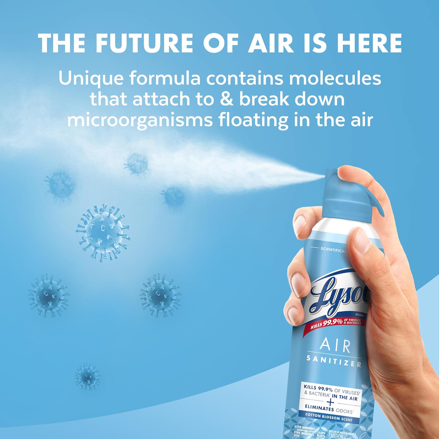Lysol Air Sanitizer Spray, Air Freshener Alternative, Multi-Fragrance 3-Pk