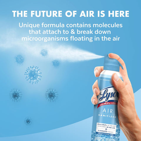 Lysol Air Sanitizer Spray, Air Freshener Alternative, Multi-Fragrance 3-Pk