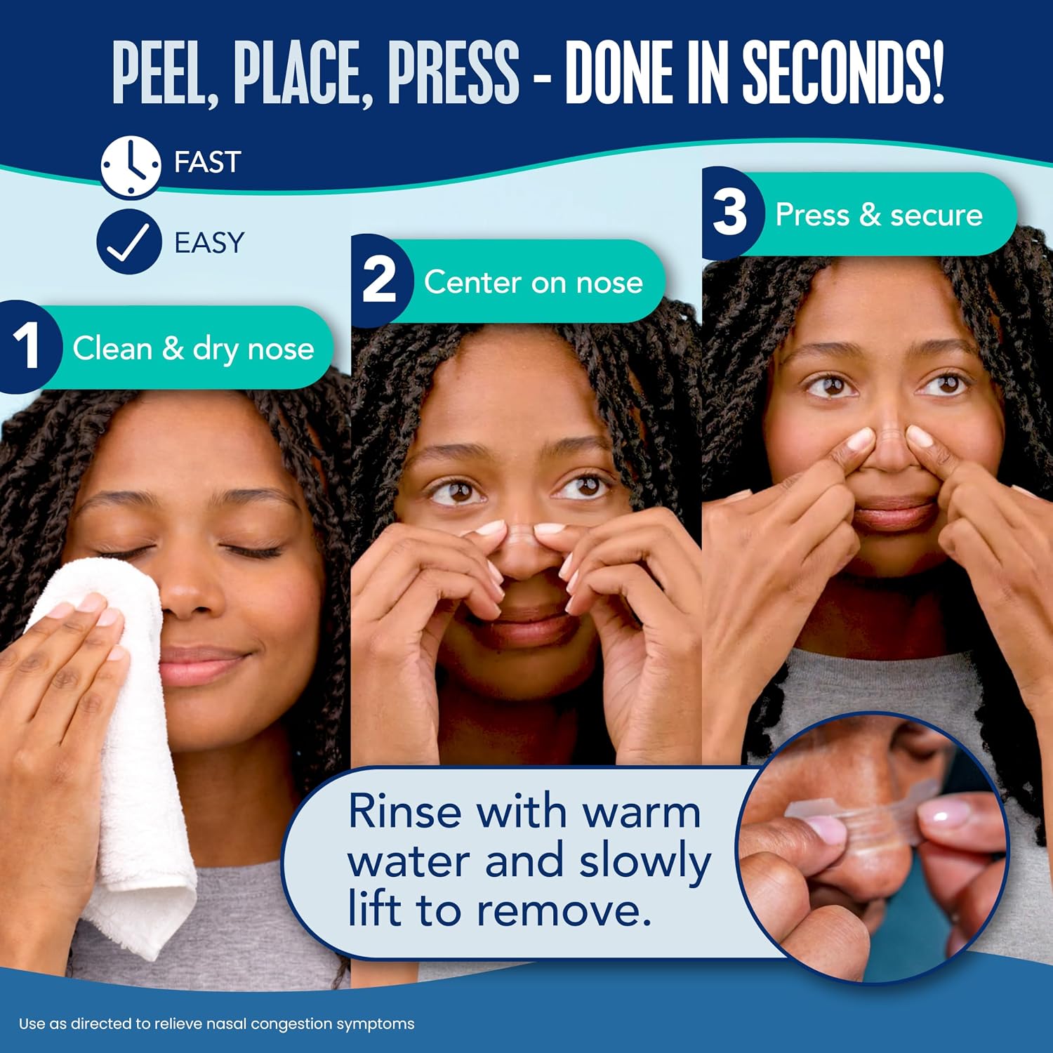 Breathe Right Nasal Strips, Relieves Nasal Congestion, Extra Strength Clear