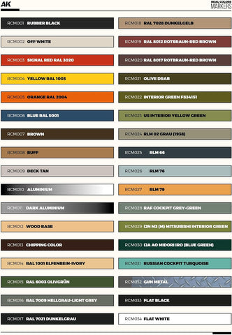 Ak Interactive - Special Box 34 Real Colors Markers