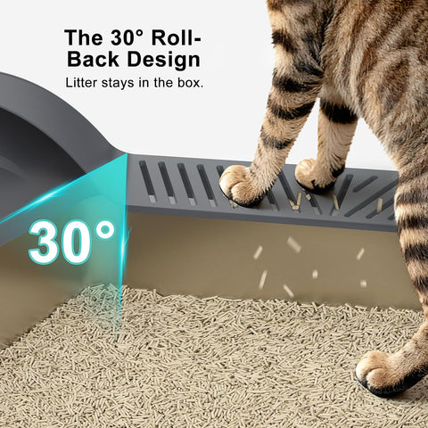 AIPERRO Stainless Steel Litter Box | XL Metal Cat Litter Boxs with Lid