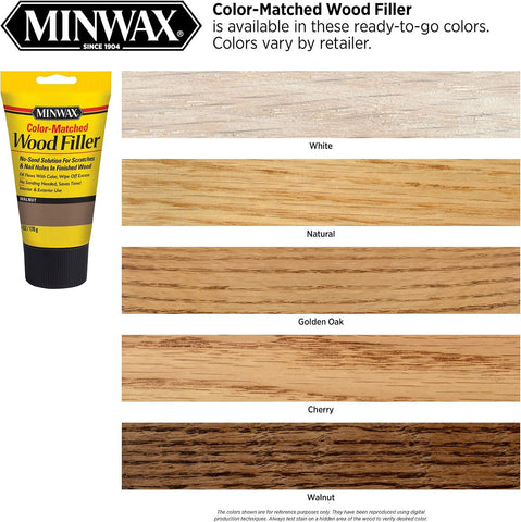 Minwax Color-Matched Wood Filler, Golden Oak, 6 oz (Pack of 2)