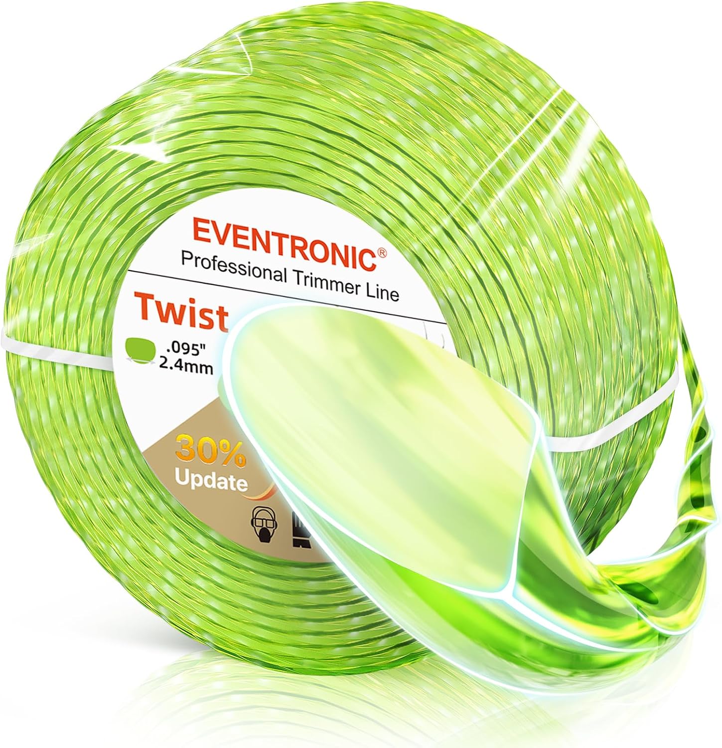 Weed Eater String 0.095 Inch 400FT 1LB Twist Nylon Weed Wacker String