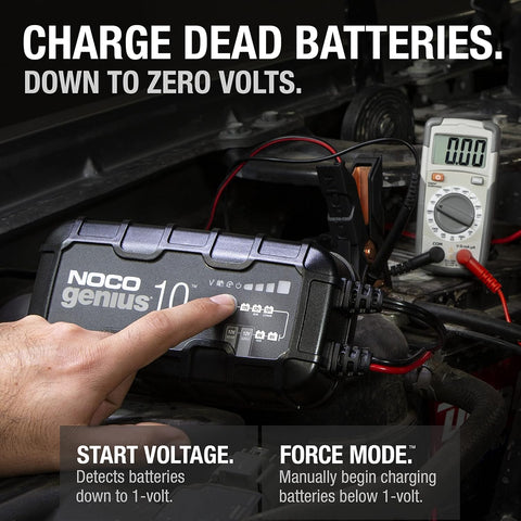 NOCO GENIUS10 10A 6/12V Smart Battery Charger, Trickle Charger & Maintainer