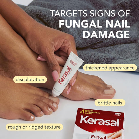 Kerasal Nail Renewal, Restorative Nail Repair, 0.33 oz, 2 Pack