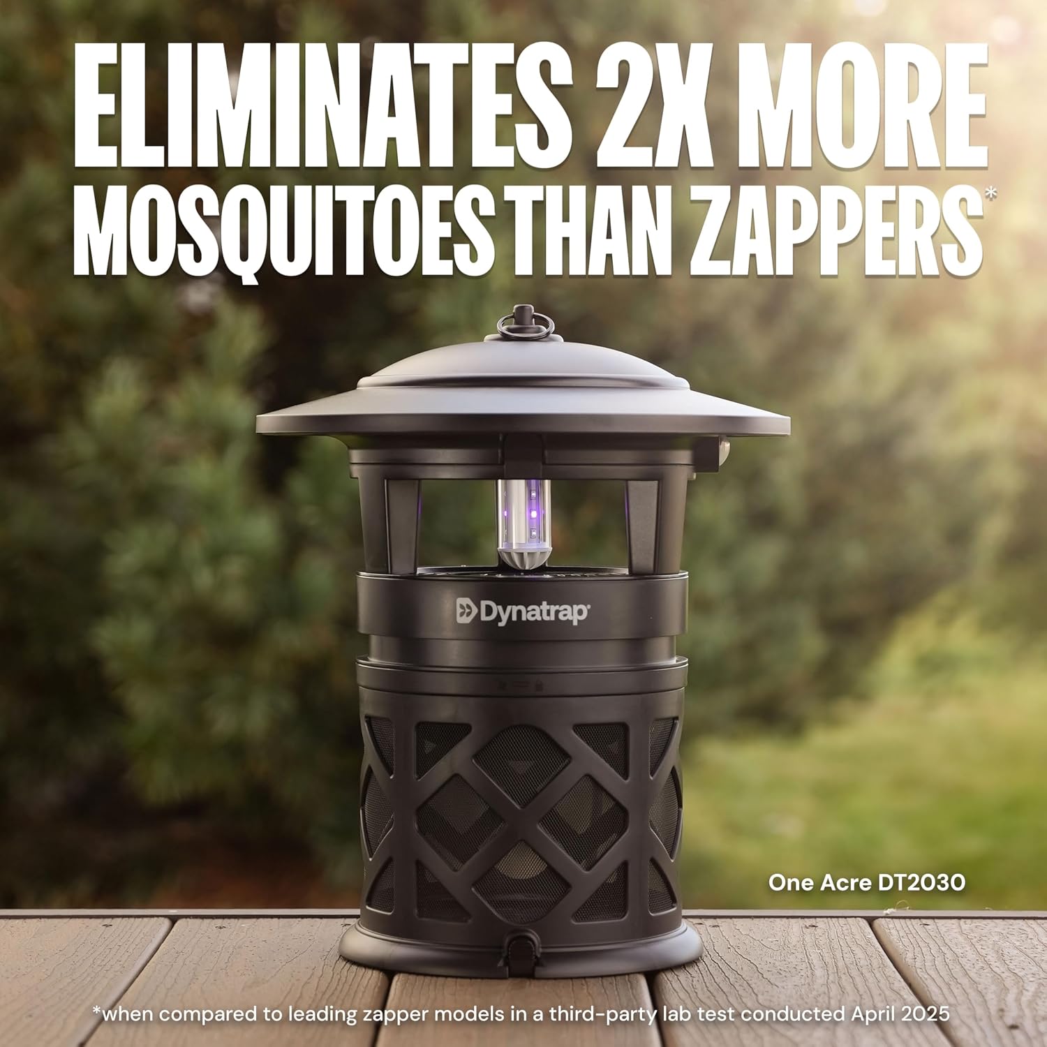 Dynatrap DT2030SR Fly Traps Outdoor - Mosquito & Flying Insect Killer for 1 Acre – Kills Mosquitoes, Flies, Gnats, Wasps - Bug Zapper Alternative - Black
