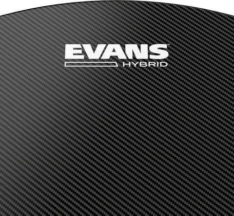 Evans Hybrid Black Marching Snare Drum Head - Marching Band Drum Heads - 14 Inch