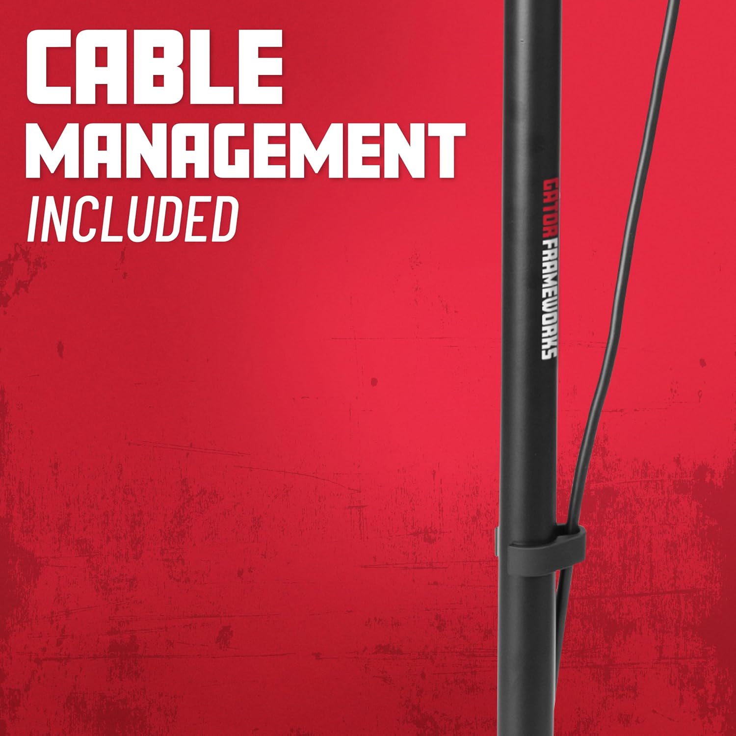 Gator Frameworks Microphone Stand with 12" Weighted Base and Deluxe Soft Grip Squeeze Height Adjustment, (GFW-MIC-1201)