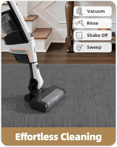 Color&Geometry Runner Rug 28"x96" Non Slip Rubber Hallway Rug,Light Grey