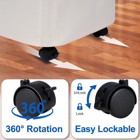Slim Laundry Hamper with Wheels,18 Gal (70L) Rolling Laundry Basket with lid and wheels Clothes Hamper Foldable Tall Dirty Clothes Basket Sturdy Collapsible Clothes Hamper for Dorm,Laundry Room