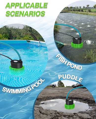 AgiiMan 850GPH Pool Cover Pump, Submersible Sump Pump above Ground