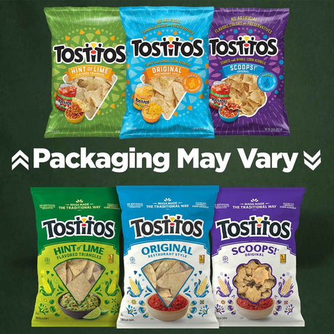 Tostitos, Crispy Rounds Tortilla Chips, 3 Ounce (Pack of 28)