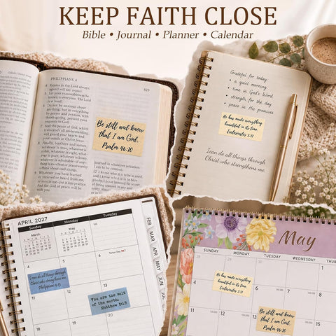 Bible Verse Stickers, Vintage Christian Quotes (240 PCS (Double Mix 3))