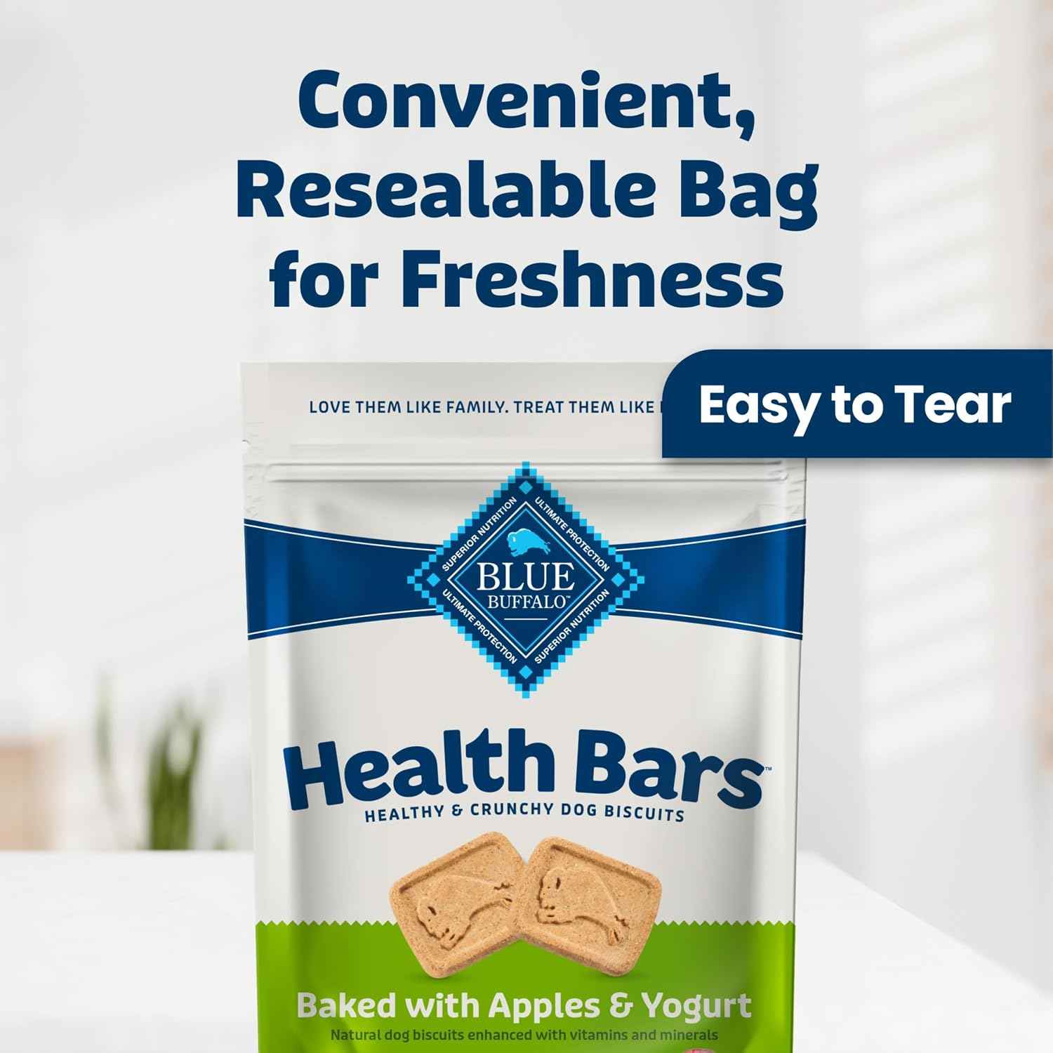 Blue Buffalo Health Bars Apples & Yogurt Dog Biscuits, 16 oz