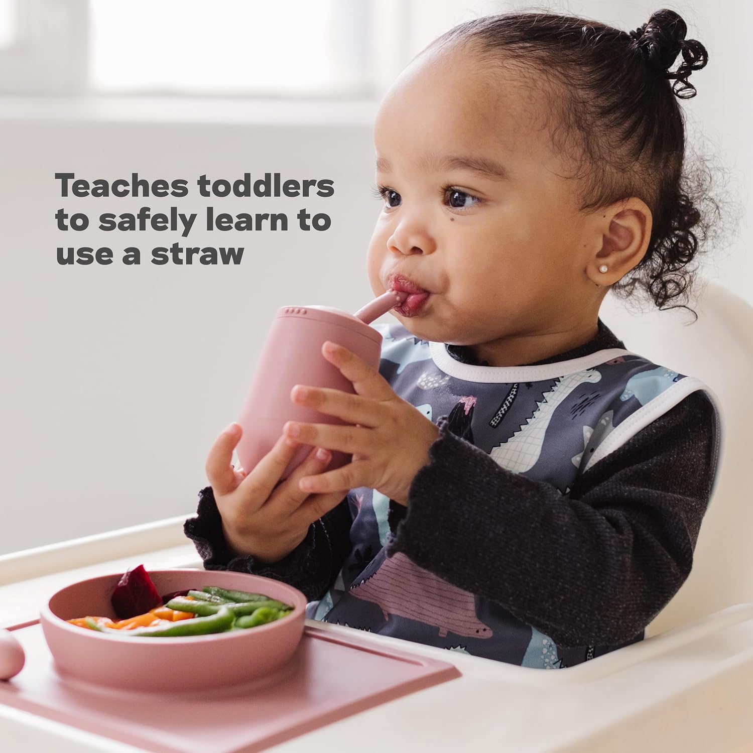 ezpz Mini Cup + Straw Training System (Sage) - 9 Months+