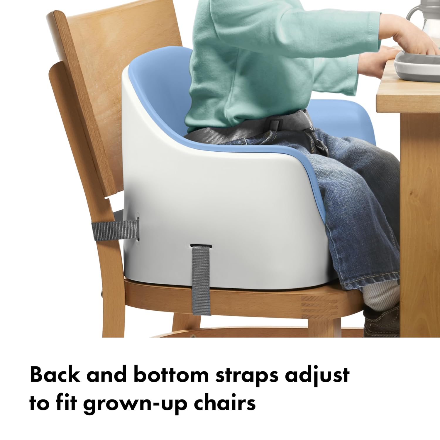 OXO Tot Nest Toddler Booster Seat for Kitchen with Removable Cushion, Dusk