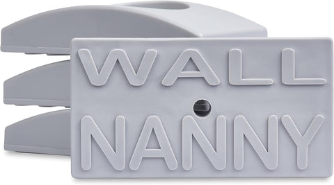 Wall Nanny - Gate Wall Protector (Made in USA) Protects Walls and Doorways from Pet Gates - for Pressure Mounted Indoor Safety Baby Gates - Black