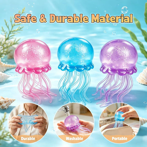 Jellyfish Squeeze Toy,2.16inch Jellyfish Squishy Malt Filled Squishy Sensory Fidget Toy,Ultra Soft Moldable Slow Rise Stress Relief Toy for Adults Anxiety Relief(Pink)