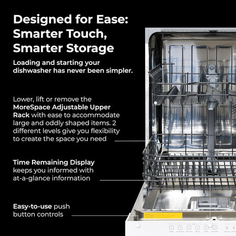 Kenmore 24" Built-In Dishwasher - White