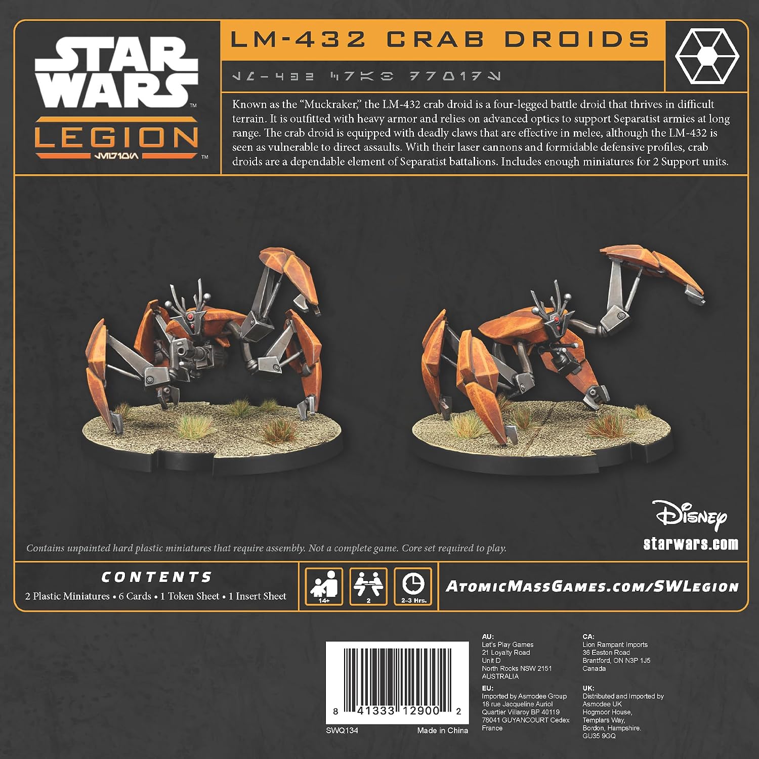 Star Wars: Legion LM-432 Crab Droid Unit Expansion