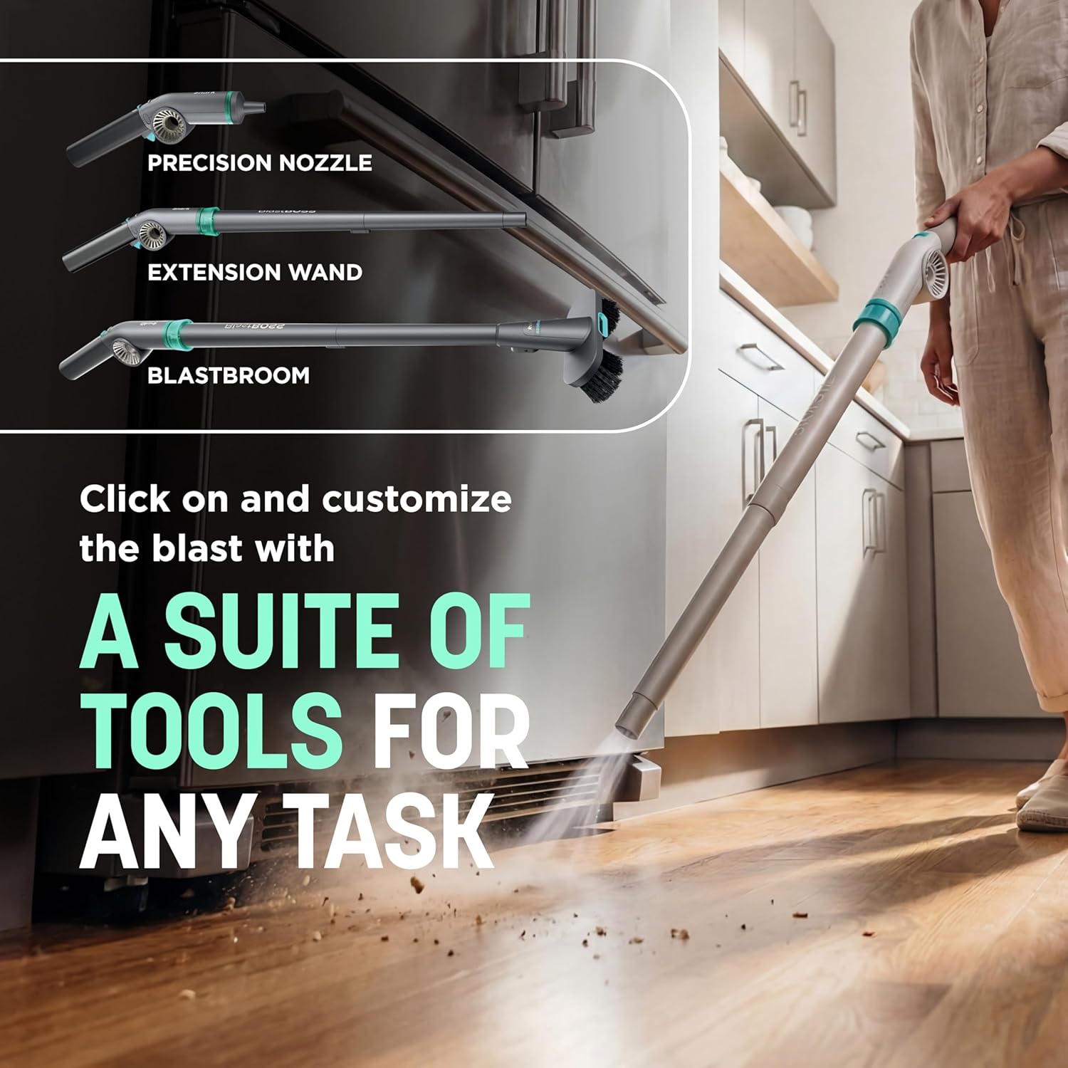 Shark BlastBoss, All-in-One Air Blasting System with BlastBroom, AB2111