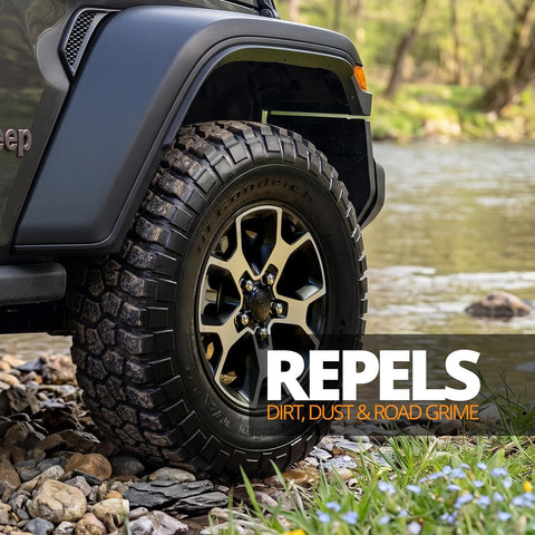 CERAKOTE® Rapid Ceramic Tire Coat - Long-Lasting Deep Black Tire Shine
