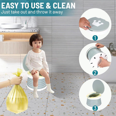 Portable Potty for Toddler,Travel Potty Seat for Toddler,Travel Toilet Kids