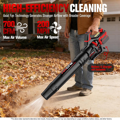 700 CFM Leaf Blower Compatible with Milwaukee M18 Battery (Bare Tool)