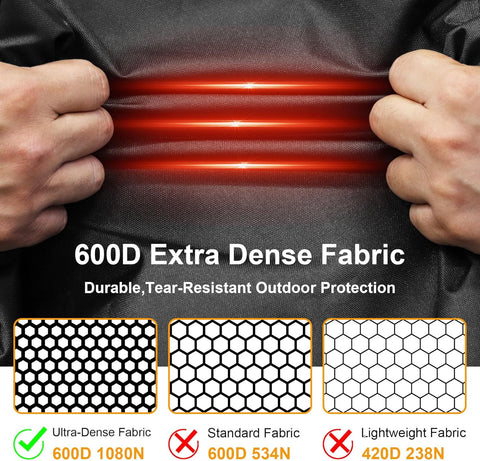 Kipiea 600D Outdoor Waterproof Square Hot Tub Cover Protector, Heavy Duty Polyester SPA Covers UV Protection Cover 88" L x 88" W x 20" H, Black