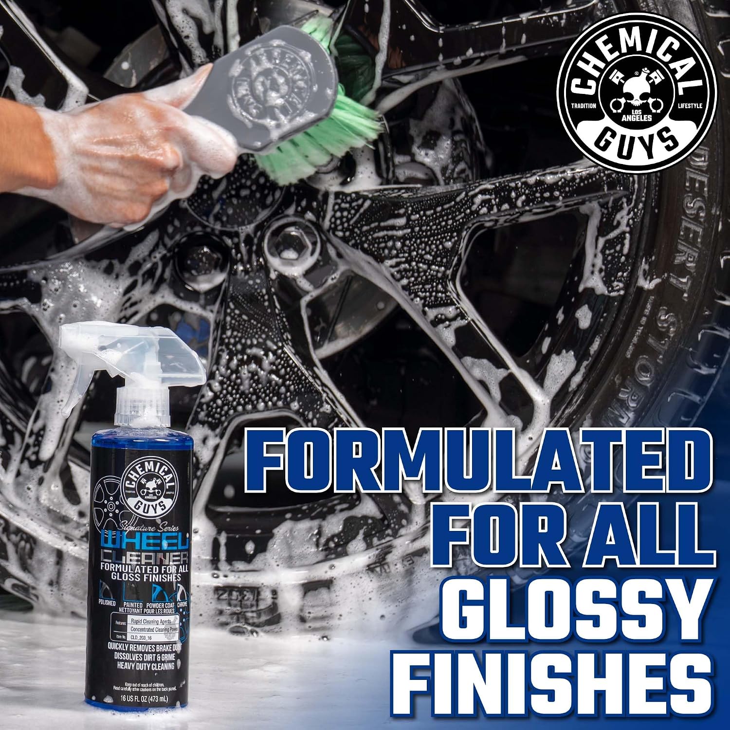 Chemical Guys, Signature Series Wheel Cleaner Spray for All Finishes, 16 oz
