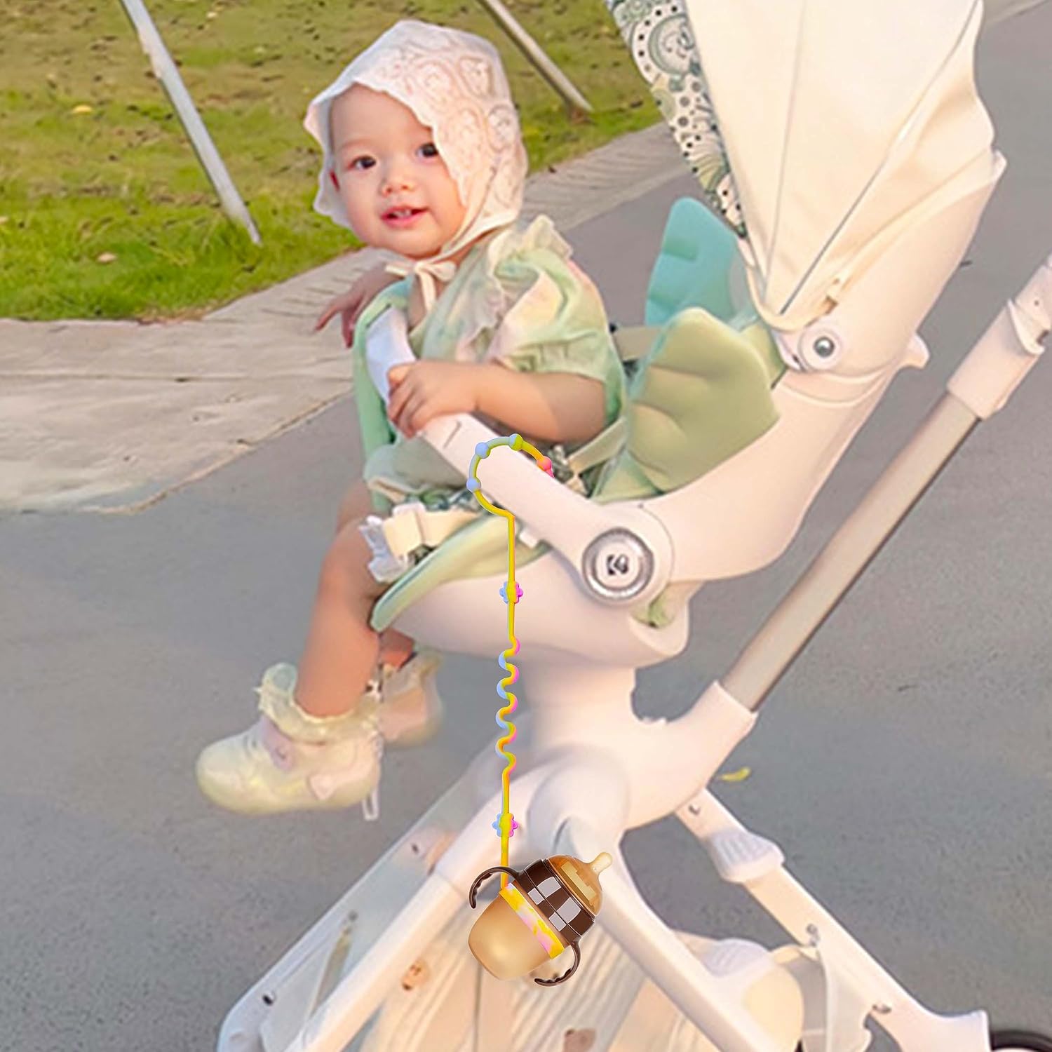RTMOK Toy Straps for Baby,Silicone Setpacifier Clip,Applies to Car Seat Toy,Teether Toy,High Chair,Stroller Accessories,Baby Toy Clips,Cribs,Rocking Chair