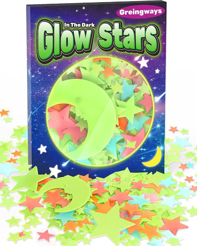 201 Pcs Glow in The Dark Stars Stickers, Boys Room Bedroom Ceiling Decor