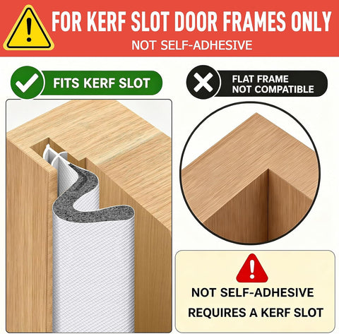 Litaibai 40 ft Kerf Weather Stripping Door Seal for Exterior Doors, White
