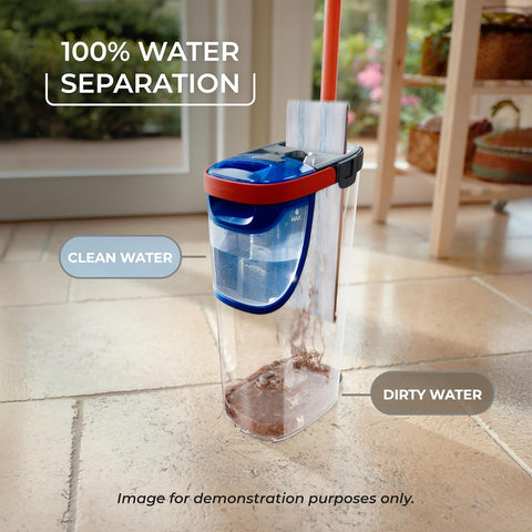 O-Cedar H2prO Flat Mop System | Quick Everyday Cleaning | Dual-Tank Fresh Water System | Machine Washable Reusable Microfiber Mop Pad | Safe on Hardwood, Tile & Vinyl Floors