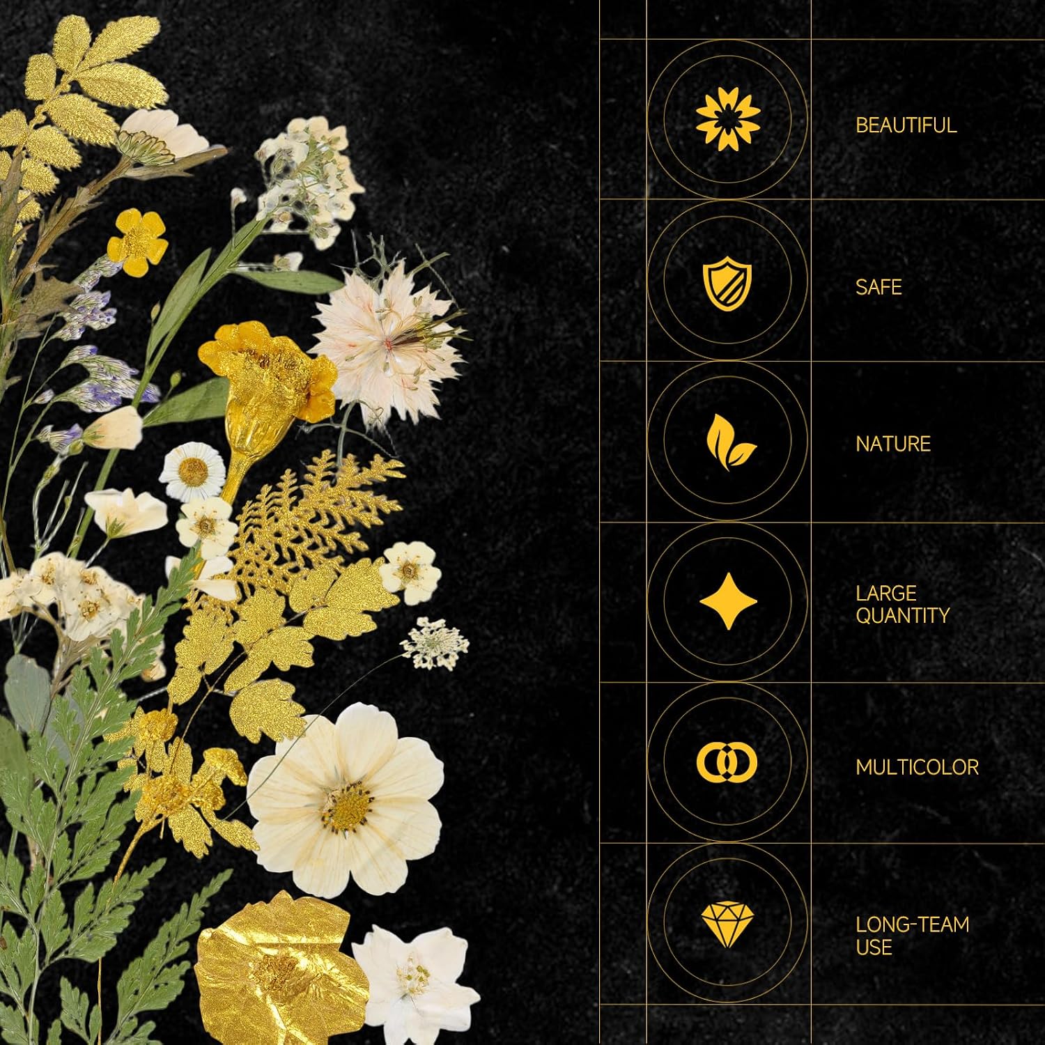 85 Pcs Dried Flowers for Crafts