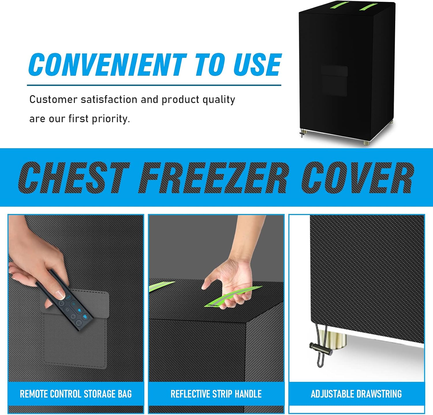Mini Chest Freezer Cover, Freezer Protector for 3.5 Cubic Feet