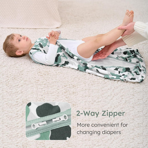 Yoofoss Baby Sleep Sack 6-12 Months 0.5 TOG Wearable Blanket 100% Cotton