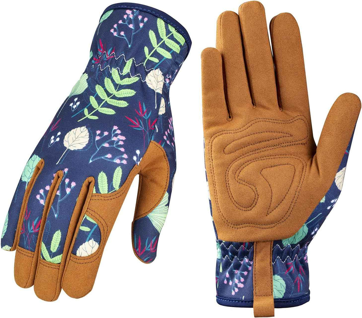 Bamllum Gardening Gloves for Women, Leather Garden Gloves