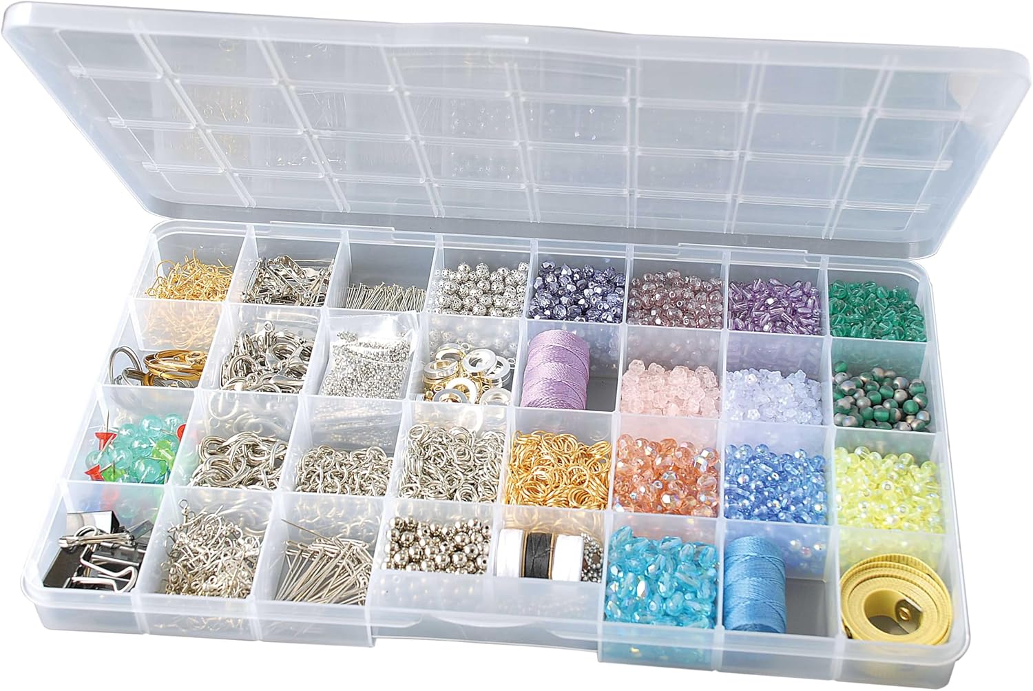 The Beadery - Large Bead Keeper Storage Box, 32 Compartment - 2176