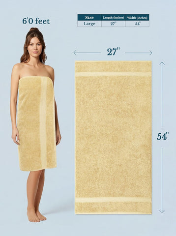 Utopia Towels 4 Pack Premium Bath Towels, 27x54 in, 600 GSM Cotton Beige