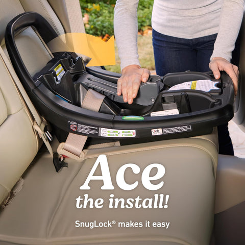 Graco SnugRide SnugFit LX Infant Car Seat, Baby Car Seat with Anti-Rebound Bar for Extra Safety, SnugLock Easy Install Carseat, 1-Hand Adjustable Handle, No-Rethread Harness, Baby Essentials, Pierce