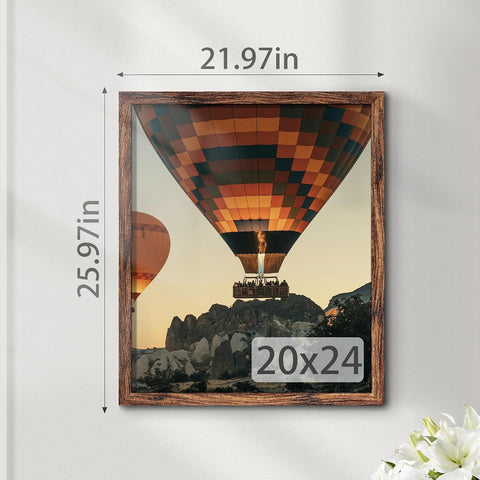 20x24 Picture Frame, Brown Poster Frame, 1 Pack
