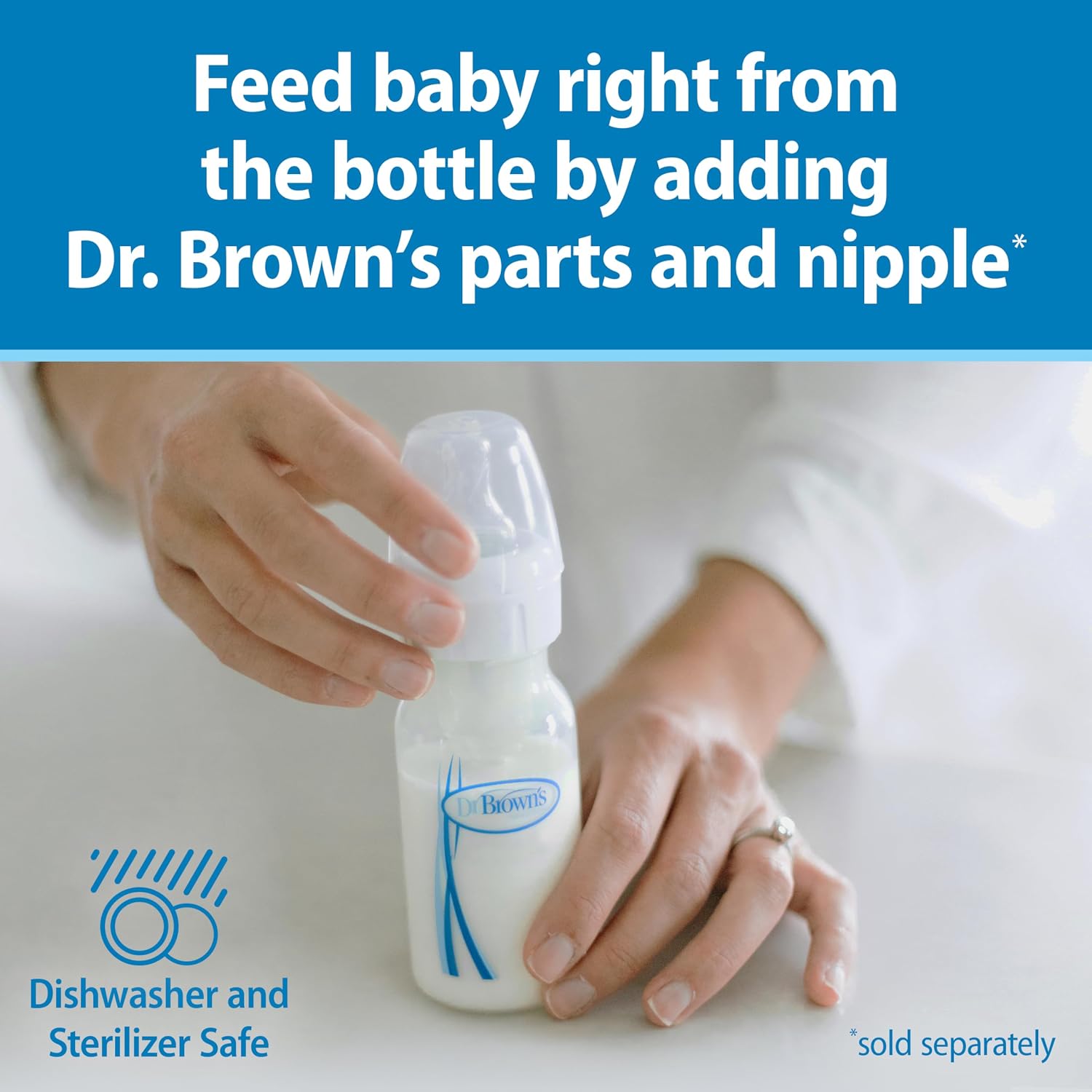 Dr. Brown's Breast Milk Collection Bottles, 4-Pack