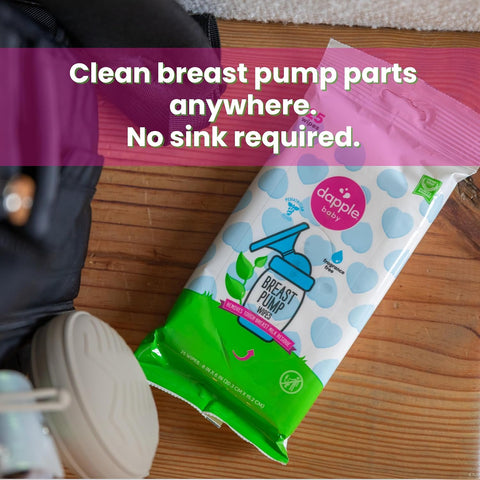 Dapple Baby - Breast Pump Wipes, Wipes Pouch - 25 Count (Pack of 1)