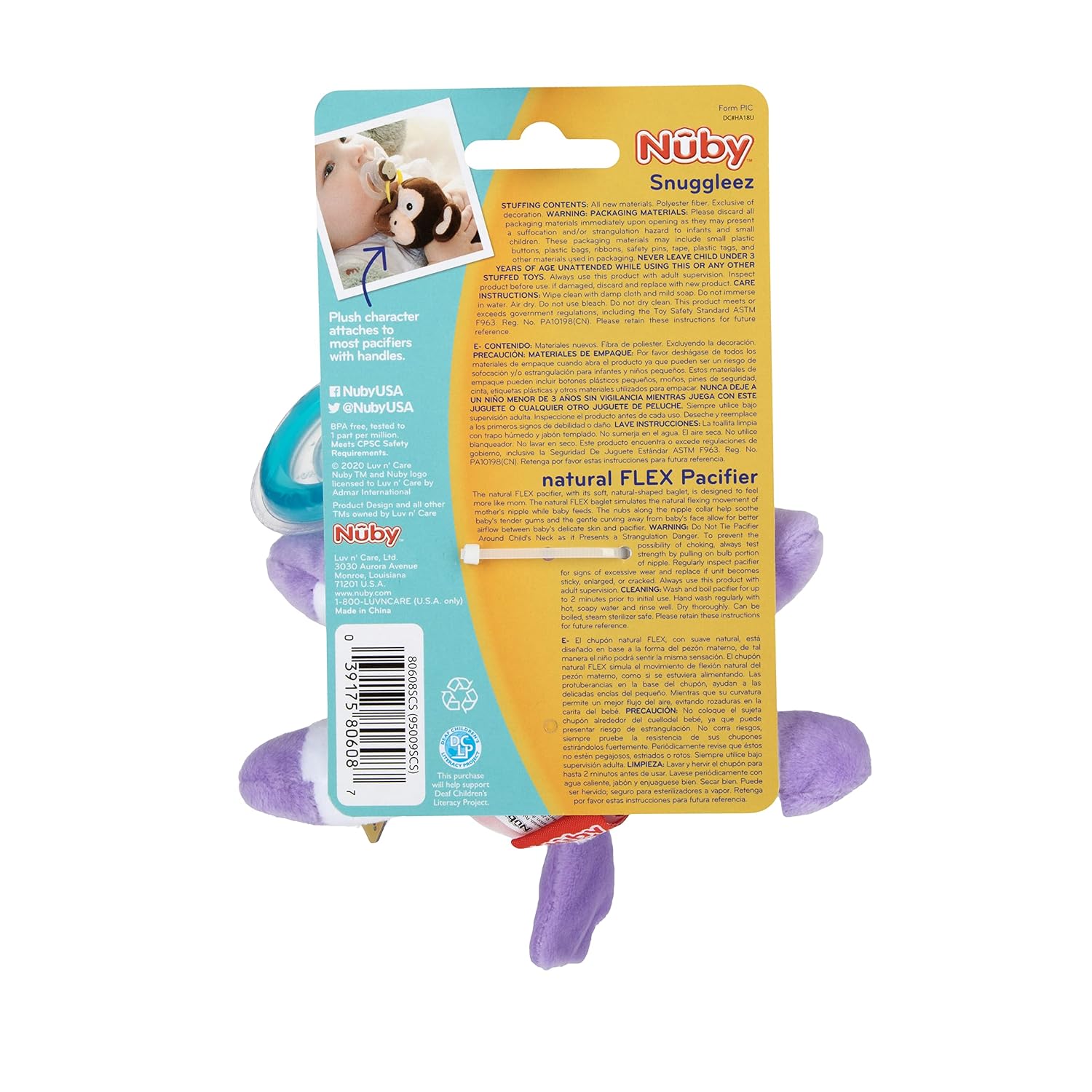 Nuby Snuggleez Pacifier