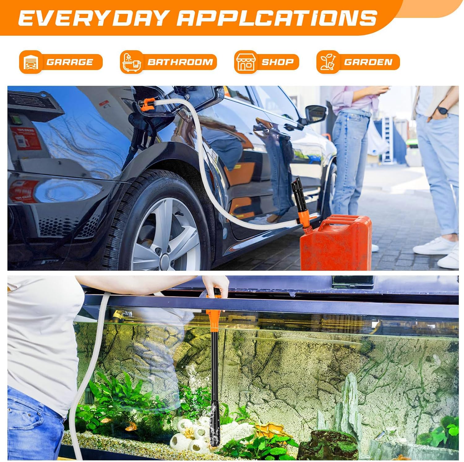 Portable Cordless Fuel Transfer Pump Battery Powered