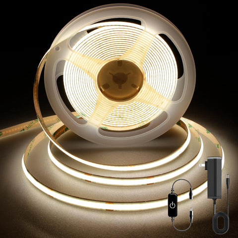 Pandry COB LED Strip Lights, 4000K Natural White, 3M/9.84FT
