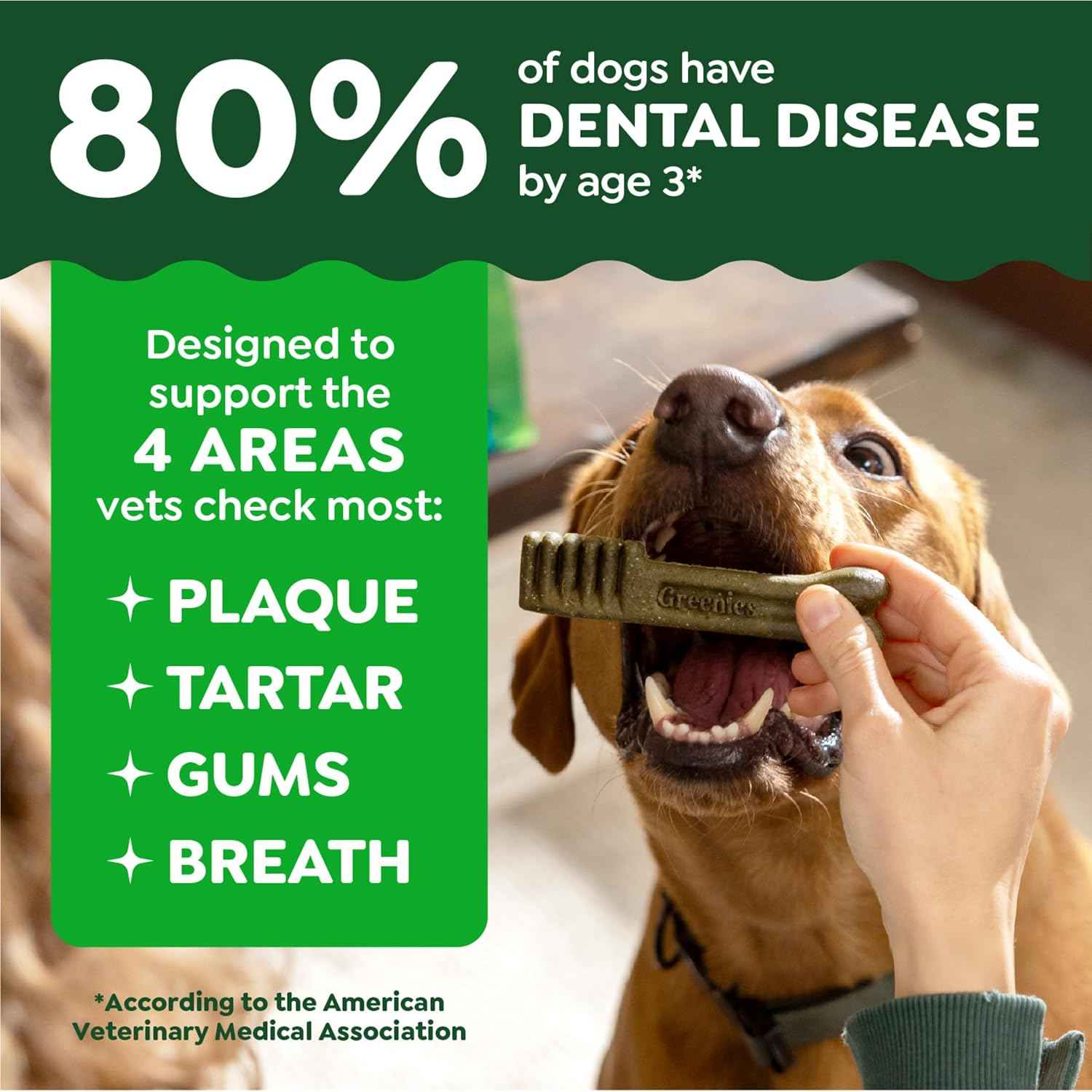 Greenies Teenie Original Natural Dental Dog Treats, Chicken, 65 Count
