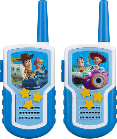 ekids Toy Walkie Talkies for Kids, Static Free Extended Range Indoor and Outdoor Toys (Toy Story 5)