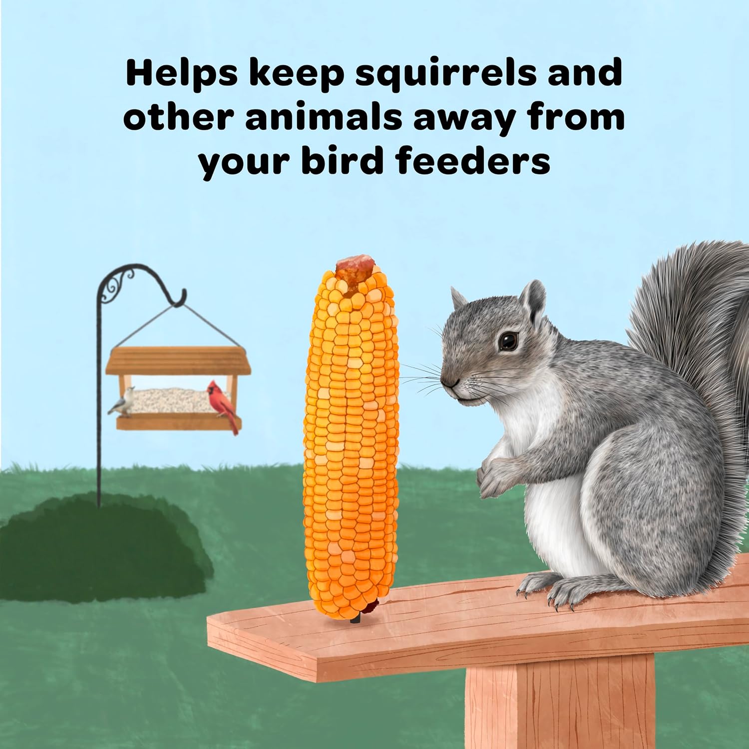Kaytee Corn on the Cob for Wildlife Feeding, Squirrels & Deer, 6.5 lb